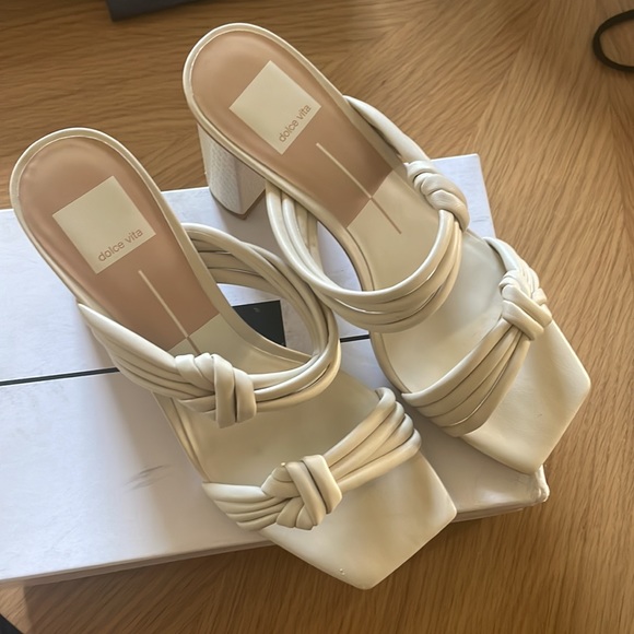 Dolce Vita Ivory Heels - Picture 2 of 4